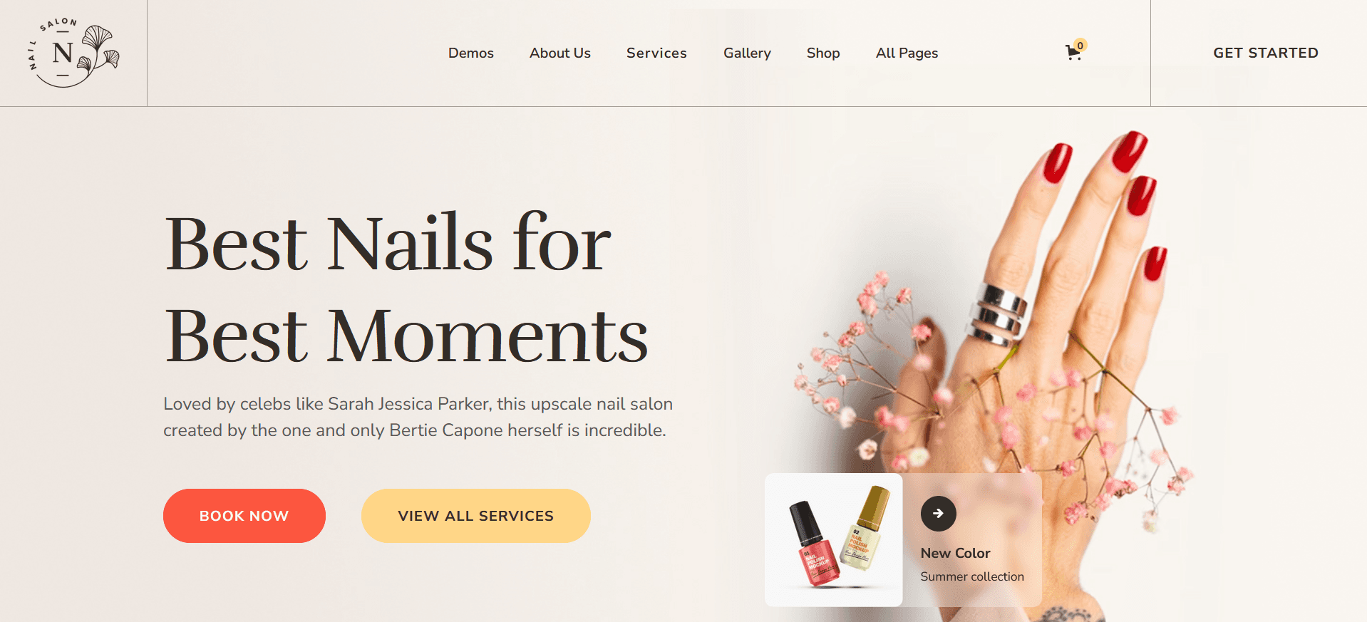 Beauty Salon Booking Website 1