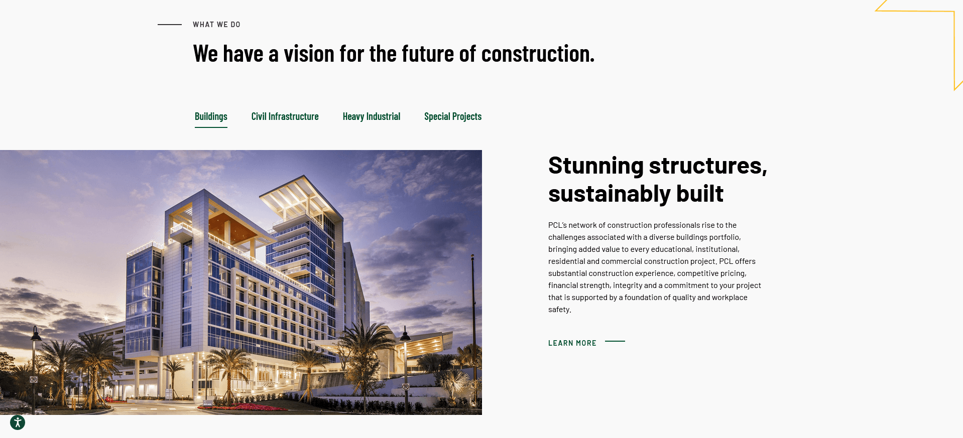 Website for a Construction Company 3