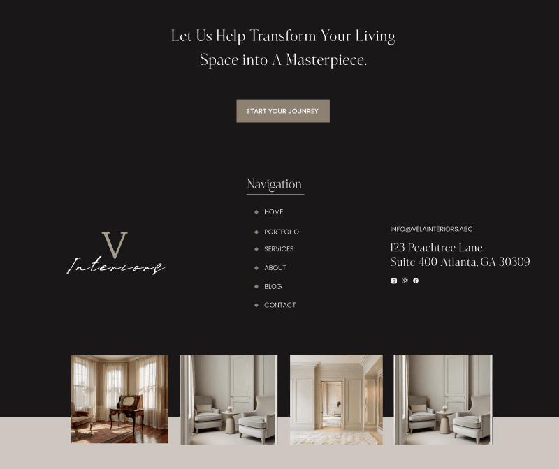 Website for an Interior Studio 3
