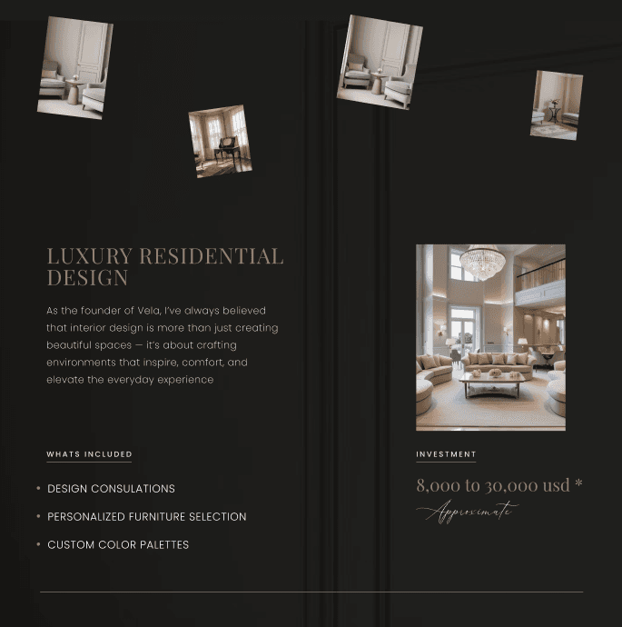 Website for an Interior Studio 4