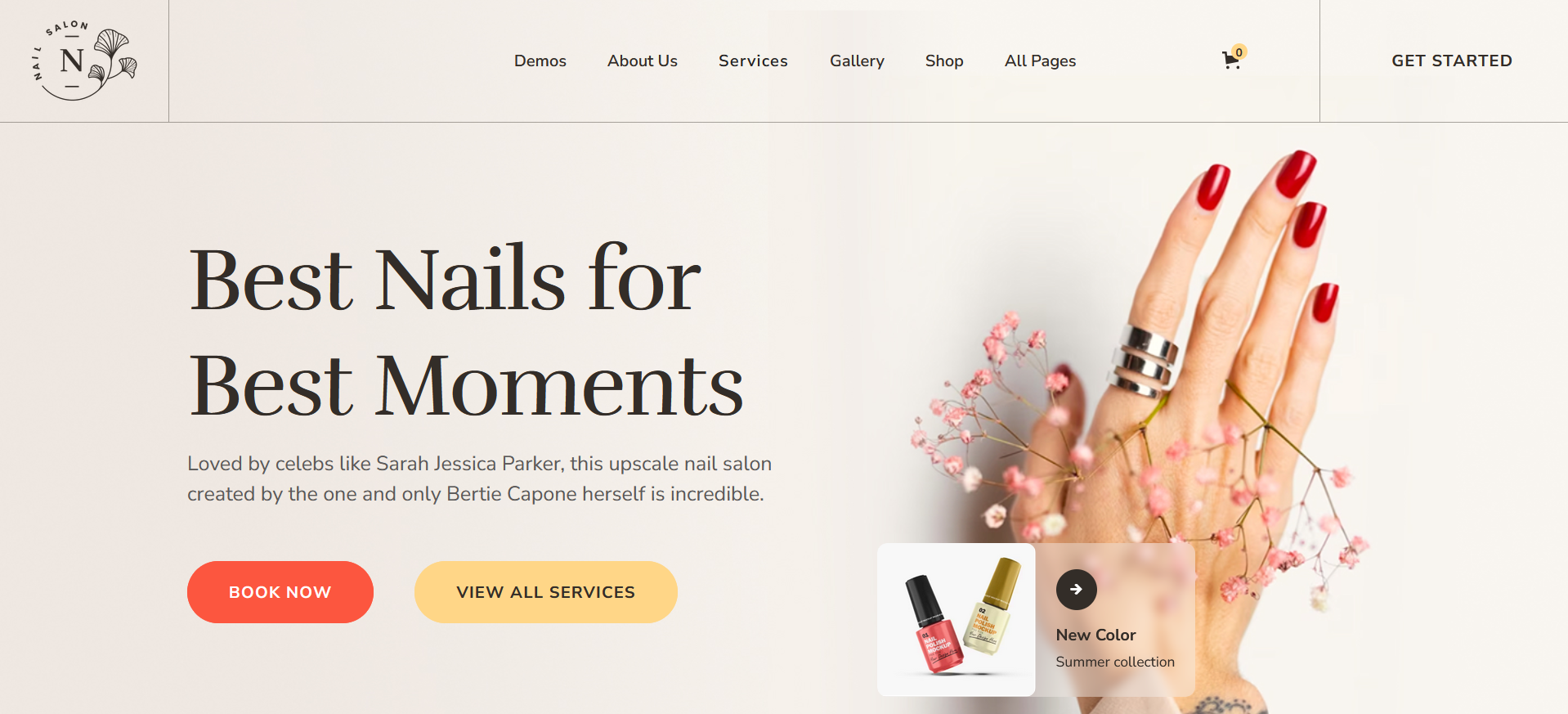 Beauty Salon Booking Website