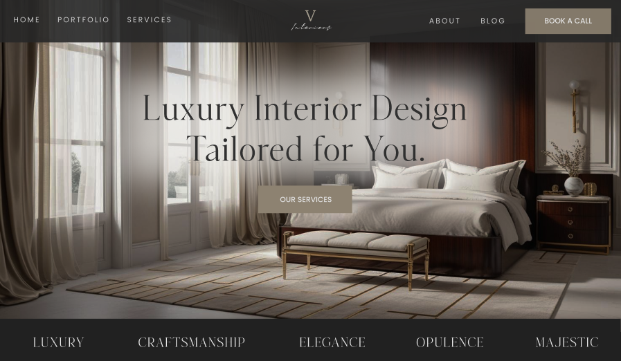 Website for an Interior Studio
