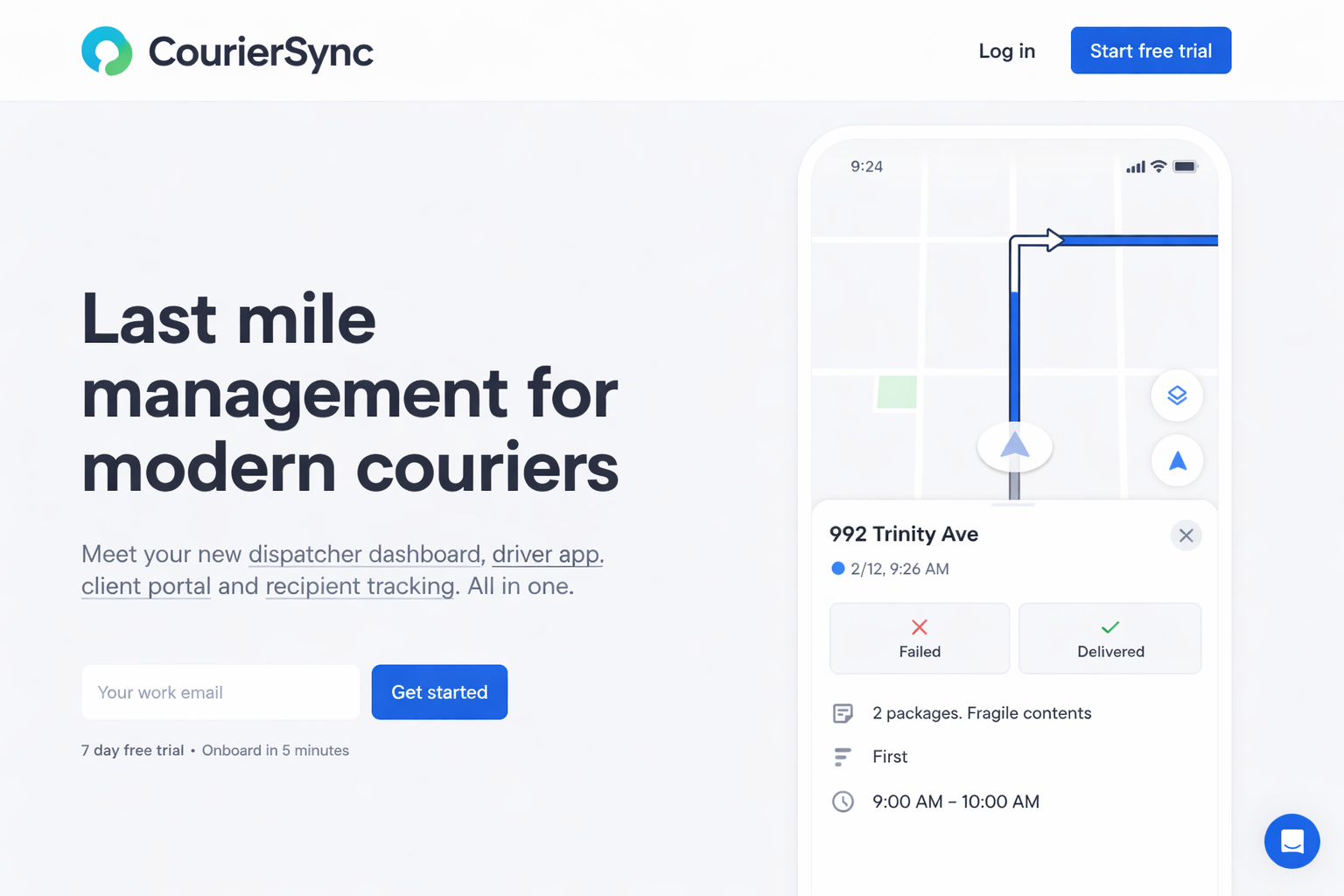 Logistics Company Web Portal