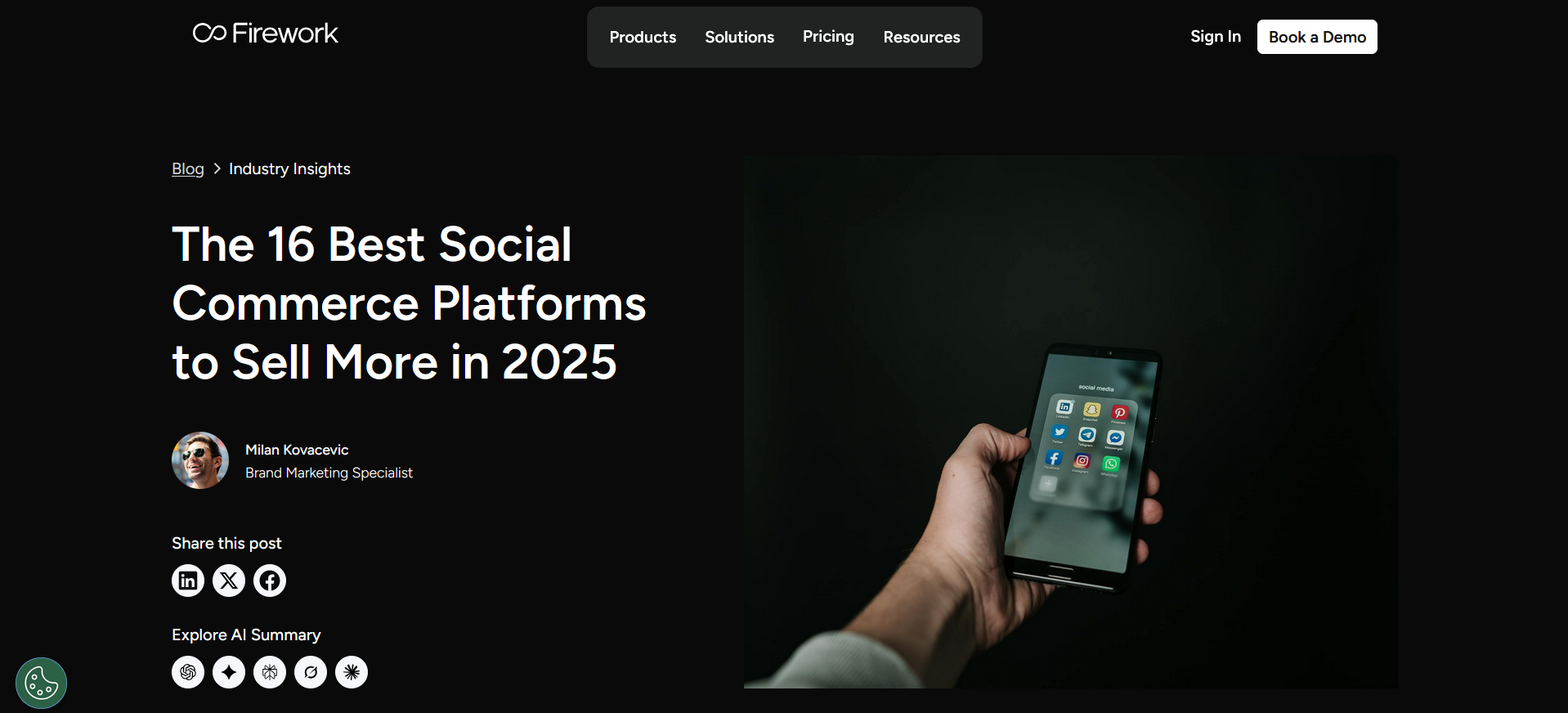 Support Site for Social Commerce